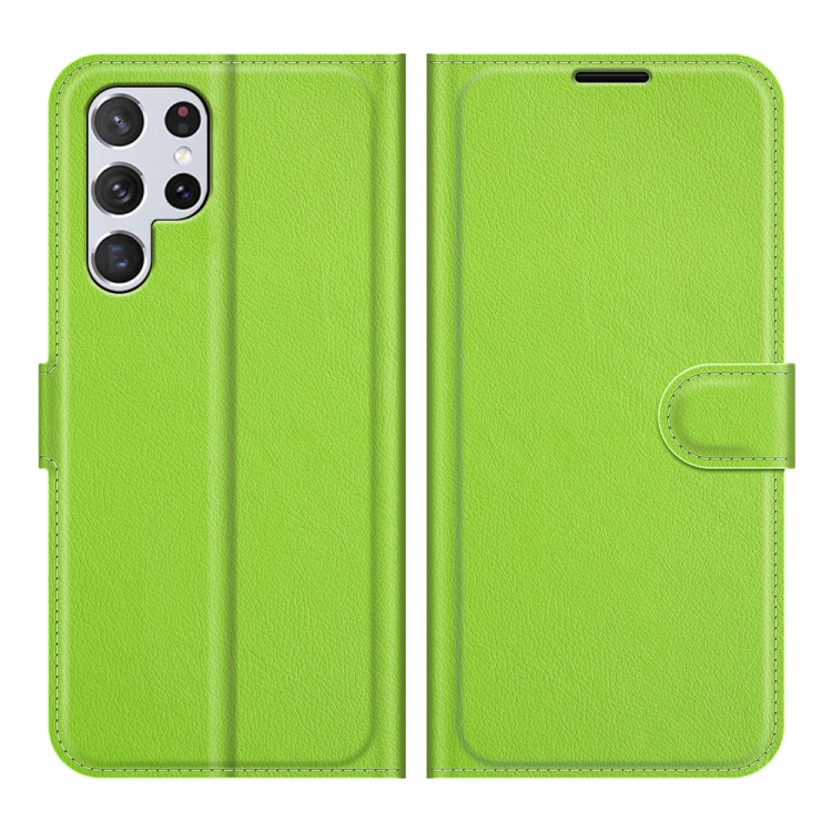 For Samsung Galaxy S22 Ultra 5G Litchi Texture Horizontal Flip Protective Case with Holder & Card Slots & Wallet(Green) For Samsung Galaxy S22 Ultra 5G Litchi Texture Horizontal Flip Protective Case with Holder & Card Slots & Wallet(Green)