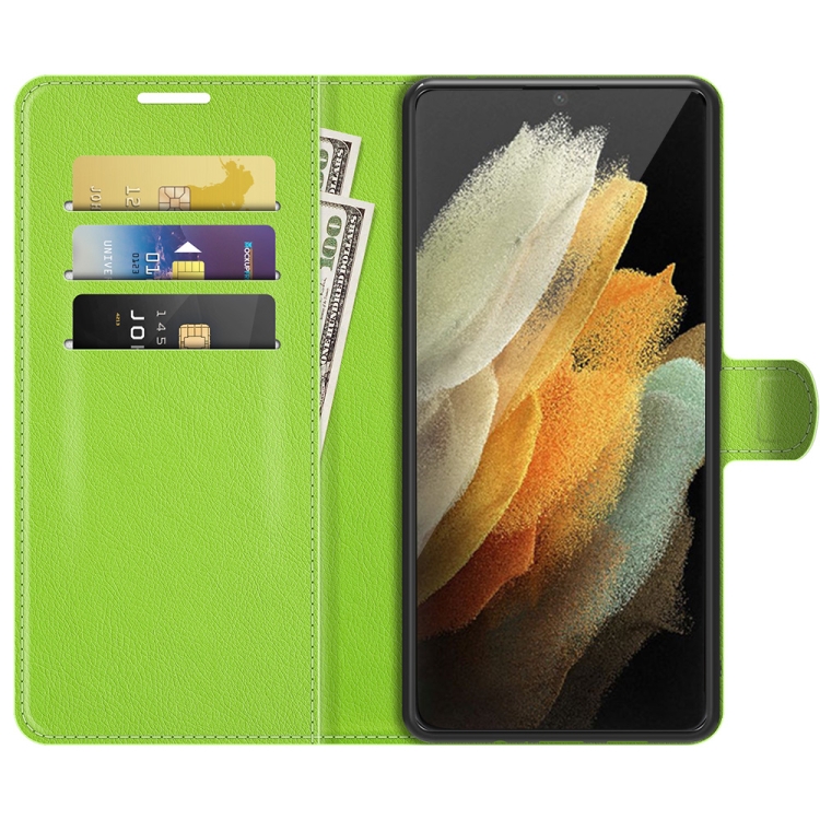 For Samsung Galaxy S22 Ultra 5G Litchi Texture Horizontal Flip Protective Case with Holder & Card Slots & Wallet(Green) For Samsung Galaxy S22 Ultra 5G Litchi Texture Horizontal Flip Protective Case with Holder & Card Slots & Wallet(Green)
