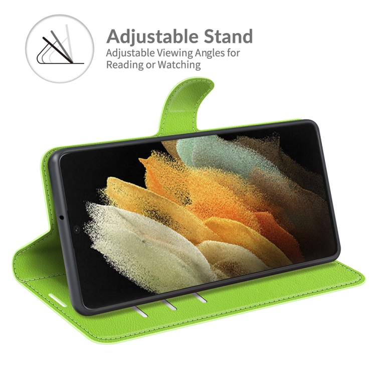 For Samsung Galaxy S22 Ultra 5G Litchi Texture Horizontal Flip Protective Case with Holder & Card Slots & Wallet(Green) For Samsung Galaxy S22 Ultra 5G Litchi Texture Horizontal Flip Protective Case with Holder & Card Slots & Wallet(Green)