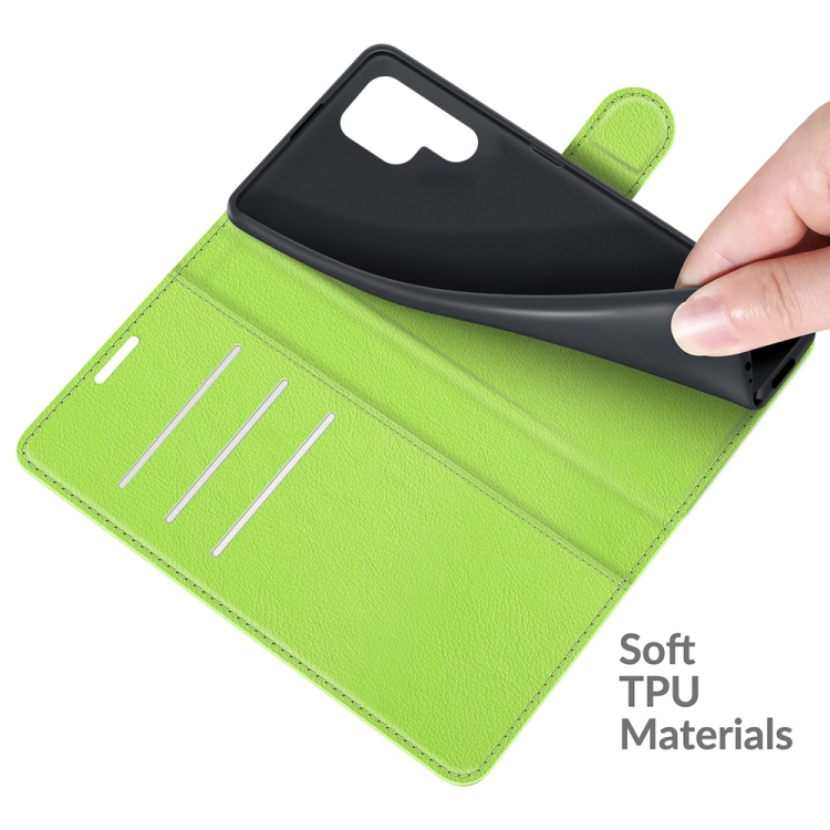 For Samsung Galaxy S22 Ultra 5G Litchi Texture Horizontal Flip Protective Case with Holder & Card Slots & Wallet(Green) For Samsung Galaxy S22 Ultra 5G Litchi Texture Horizontal Flip Protective Case with Holder & Card Slots & Wallet(Green)