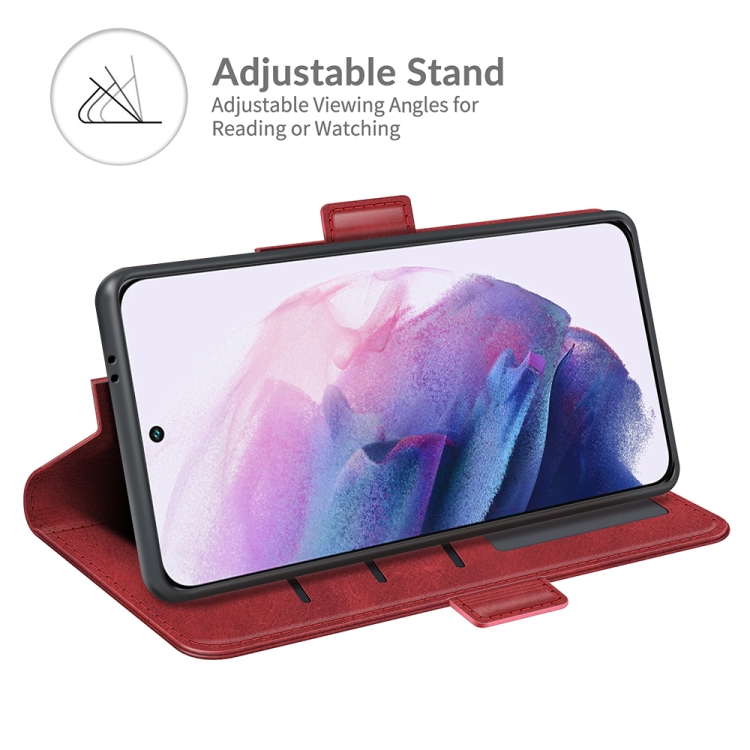 For Samsung Galaxy S22 5G Dual-side Magnetic Buckle Horizontal Flip Leather Case with Holder & Card Slots & Wallet(Red) For Samsung Galaxy S22 5G Dual-side Magnetic Buckle Horizontal Flip Leather Case with Holder & Card Slots & Wallet(Red)