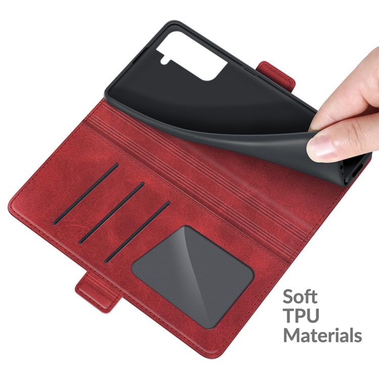 For Samsung Galaxy S22 5G Dual-side Magnetic Buckle Horizontal Flip Leather Case with Holder & Card Slots & Wallet(Red) For Samsung Galaxy S22 5G Dual-side Magnetic Buckle Horizontal Flip Leather Case with Holder & Card Slots & Wallet(Red)