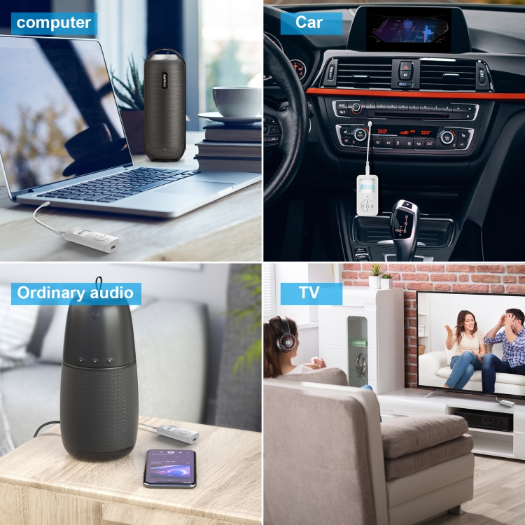 ZF365 Bluetooth 5.0 Receiver Transmitter 2 in 1 Wireless Audio Adapter ZF365 Bluetooth 5.0 Receiver Transmitter 2 in 1 Wireless Audio Adapter