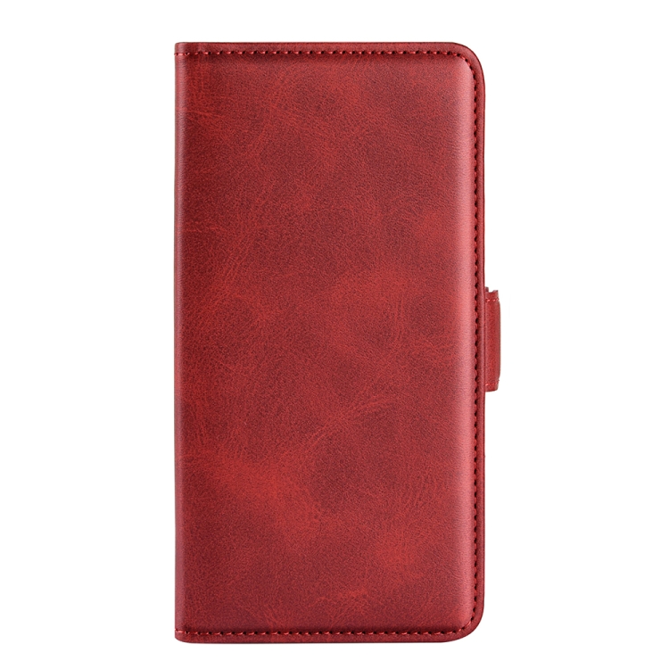 For OPPO Realme Narzo 50i Dual-side Magnetic Buckle Horizontal Flip Leather Case with Holder & Card Slots & Wallet(Red) - 1