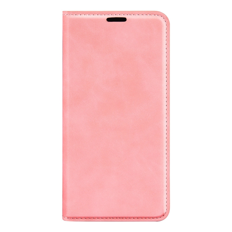 For OPPO K9 Pro Retro-skin Business Magnetic Suction Leather Case with Holder & Card Slots & Wallet(Pink) - 1