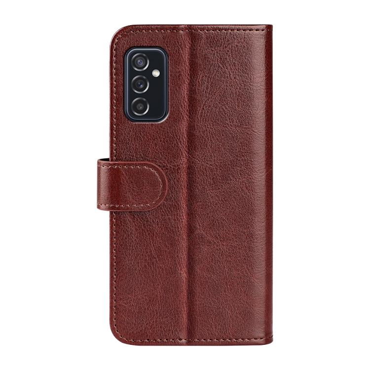 For Samsung Galaxy M52 5G R64 Texture Single Horizontal Flip Protective Case with Holder & Card Slots & Wallet & Photo Frame(Brown) - 2