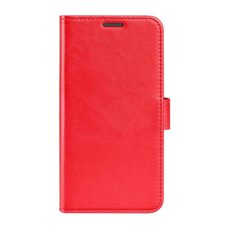 For OPPO Realme 8i R64 Texture Single Horizontal Flip Protective Case with Holder & Card Slots & Wallet & Photo Frame(Red) - 1