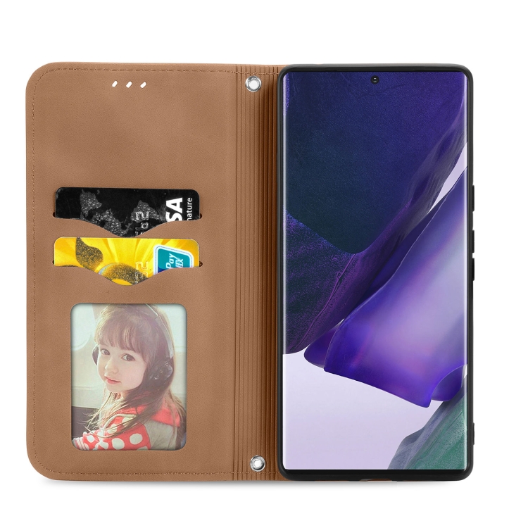 For Samsung Galaxy S22 Ultra 5G Retro Skin Feel Magnetic Horizontal Flip Leather Case with Holder & Card Slots & Wallet & Photo Frame(Brown) For Samsung Galaxy S22 Ultra 5G Retro Skin Feel Magnetic Horizontal Flip Leather Case with Holder & Card Slots & Wallet & Photo Frame(Brown)