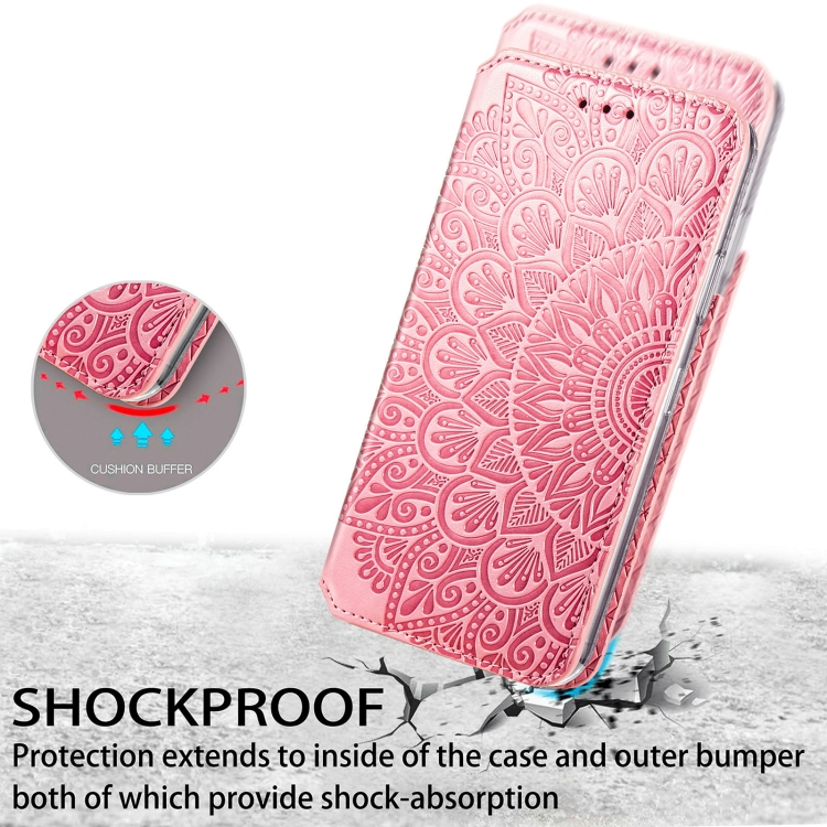 For Samsung Galaxy S22 5G Blooming Mandala Embossed Magnetic Horizontal Flip Leather Case with Holder & Card Slots & Wallet(Pink) For Samsung Galaxy S22 5G Blooming Mandala Embossed Magnetic Horizontal Flip Leather Case with Holder & Card Slots & Wallet(Pink)