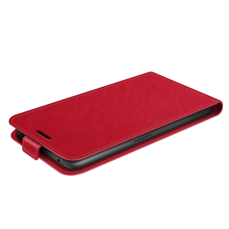 For OPPO Reno6 4G R64 Texture Vertical Flip Leather Case with Card Slots & Photo Frame(Red) - 4