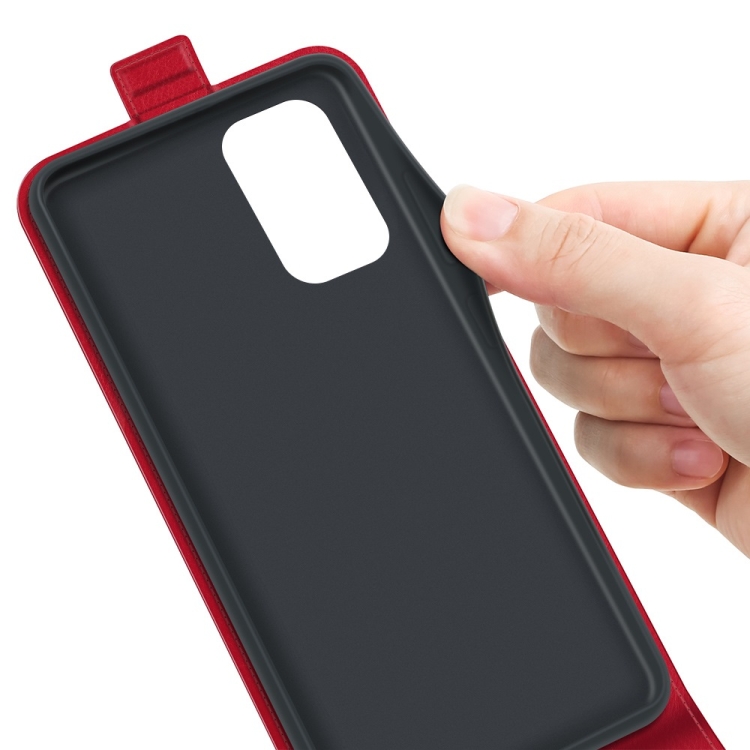 For OPPO Reno6 4G R64 Texture Vertical Flip Leather Case with Card Slots & Photo Frame(Red) - 5