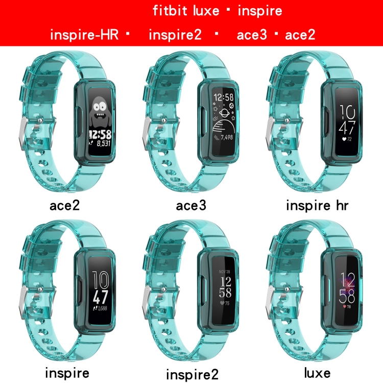 Pour Fitbit Inspire 3 Bracelet de montre en silicone transparent