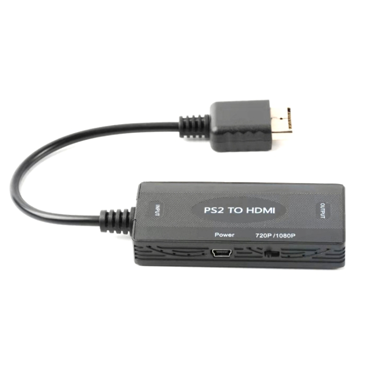 Adaptador Full HD 1080P con Cable de fuente de alimentación DC 5V para PS2  a HDMI, compatible con TV/Monitor/proyector/ordenador PC, macho a macho