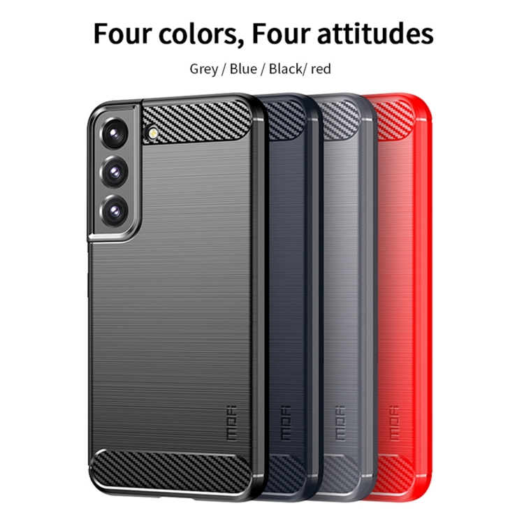 For Samsung Galaxy S22 5G MOFI Gentleness Series Brushed Texture Carbon Fiber Soft TPU Case(Blue) For Samsung Galaxy S22 5G MOFI Gentleness Series Brushed Texture Carbon Fiber Soft TPU Case(Blue)