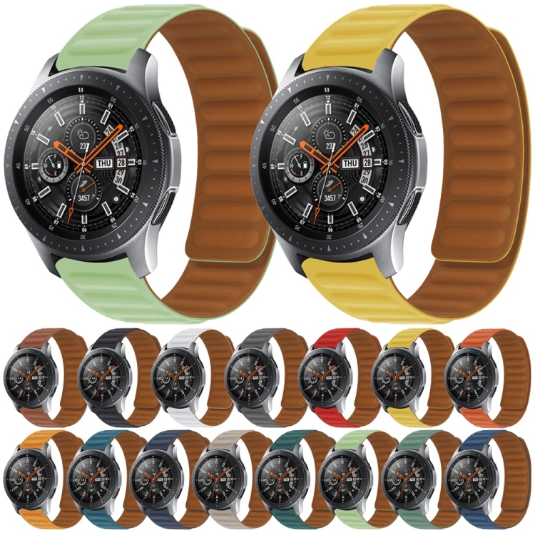 Cinturino per orologio magnetico in silicone per AmazFit GTS 2 mini  (arancione giallo)