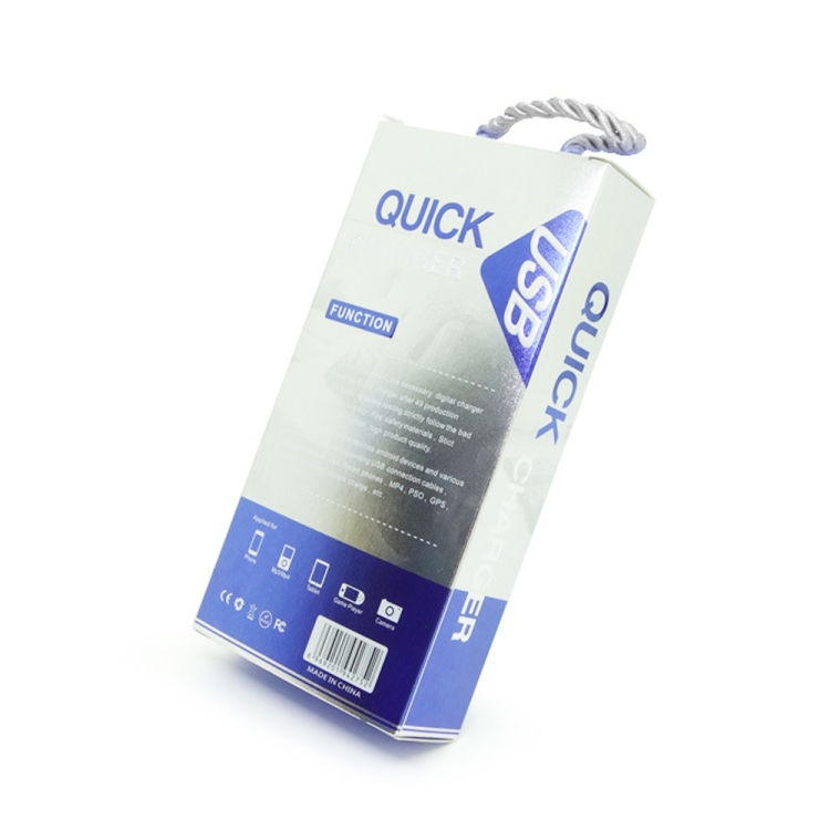 CA-25 QC3.0 USB 3A Fast Charger with 1m USB to Type-C Data Cable, AU Plug(Black) - B5