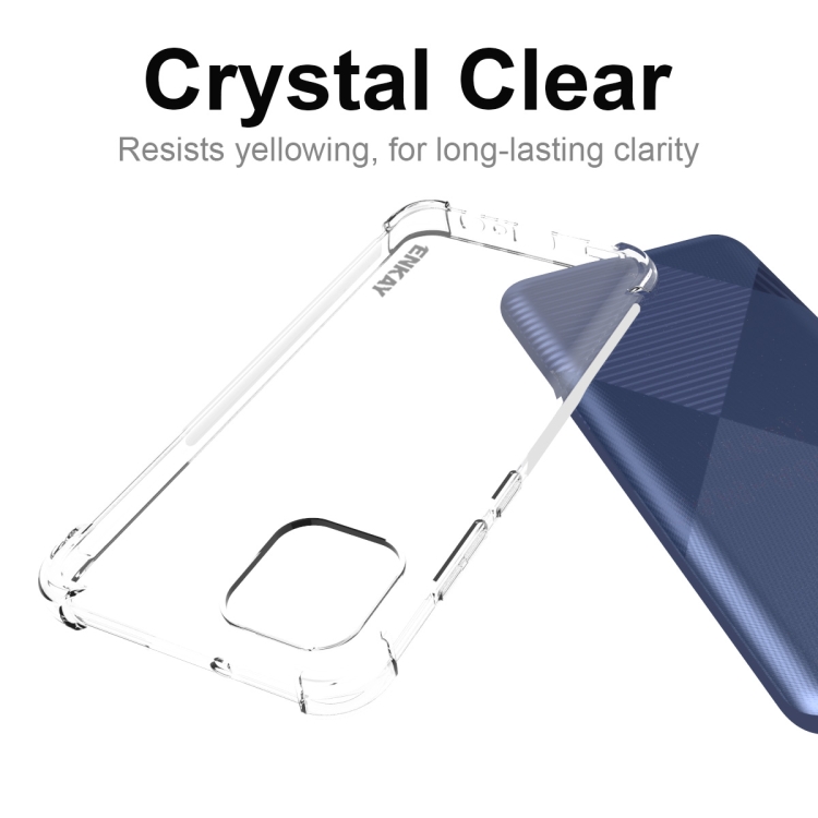 For Samsung Galaxy A03 4G 164mm ENKAY Transparent TPU Shockproof Case For Samsung Galaxy A03 4G 164mm ENKAY Transparent TPU Shockproof Case