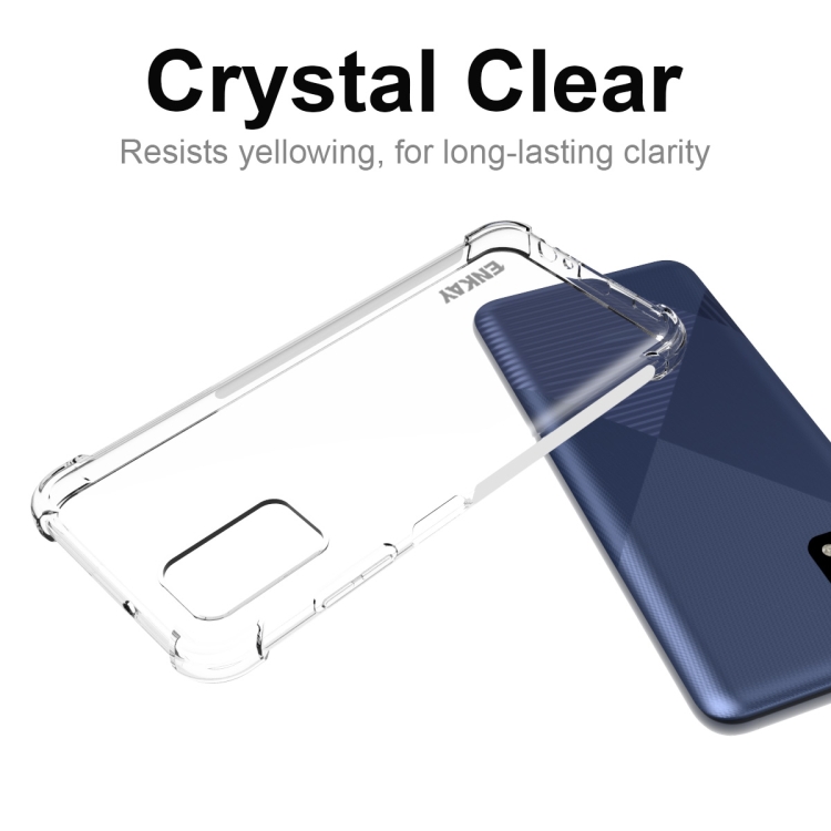 For Samsung Galaxy A03s 4G EU Version ENKAY Transparent TPU Shockproof Case For Samsung Galaxy A03s 4G EU Version ENKAY Transparent TPU Shockproof Case