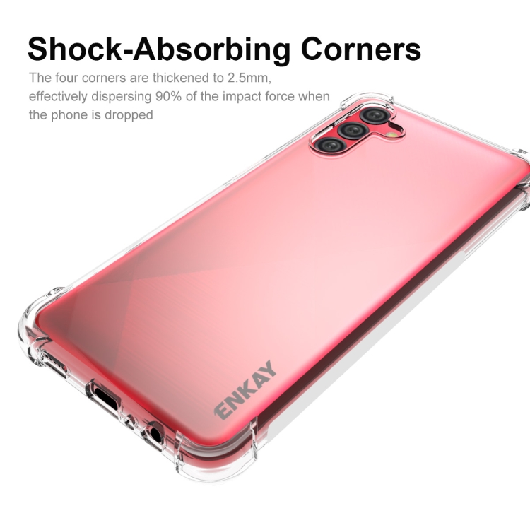 For Samsung Galaxy A13 5G ENKAY Transparent TPU Shockproof Case For Samsung Galaxy A13 5G ENKAY Transparent TPU Shockproof Case