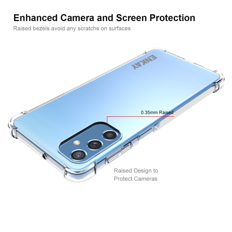 For Samsung Galaxy M52 5G ENKAY Transparent TPU Shockproof Case For Samsung Galaxy M52 5G ENKAY Transparent TPU Shockproof Case