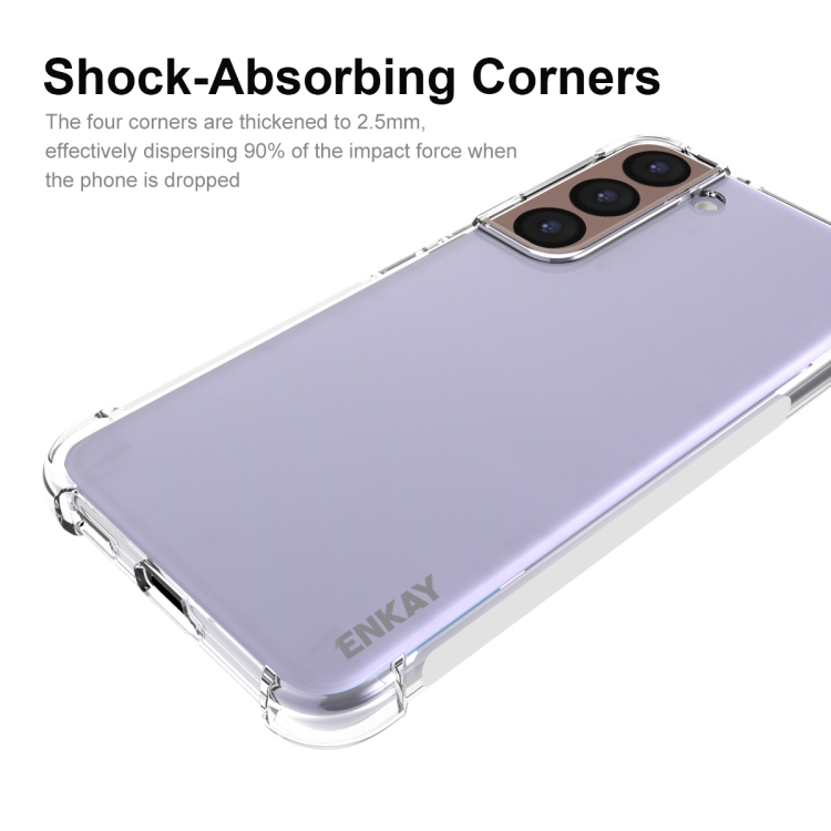 For Samsung Galaxy S22 5G ENKAY Transparent TPU Shockproof Case For Samsung Galaxy S22 5G ENKAY Transparent TPU Shockproof Case