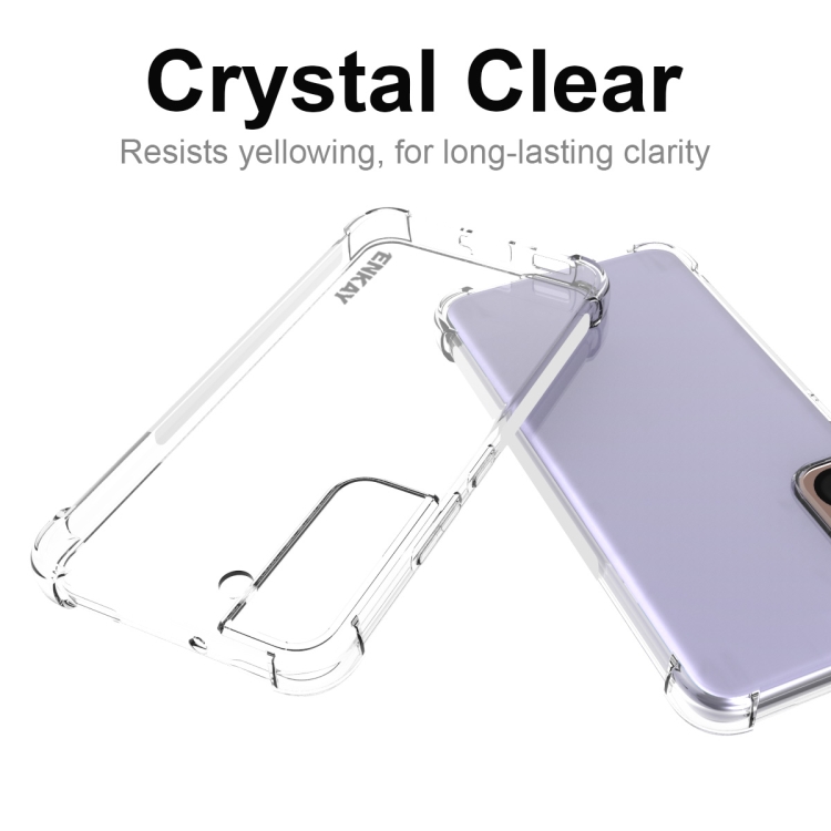 For Samsung Galaxy S22 5G ENKAY Transparent TPU Shockproof Case For Samsung Galaxy S22 5G ENKAY Transparent TPU Shockproof Case