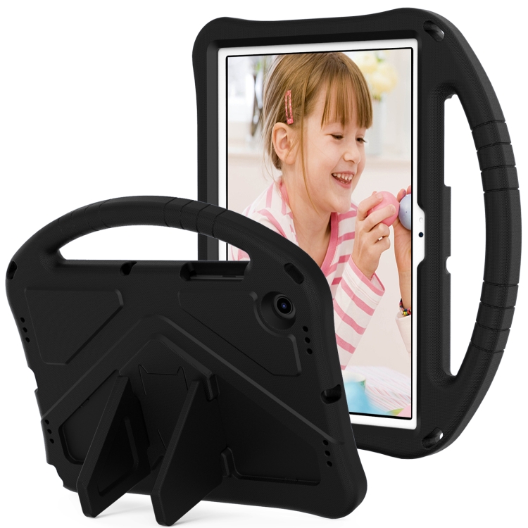 For Samsung Galaxy Tab A8 10.5 2021 X200 / X205 EVA Shockproof Tablet Case with Thumb Bracket(Black) - 1