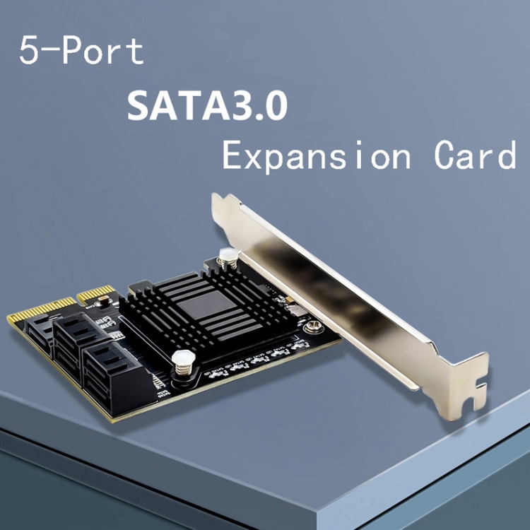 5 Puertos SATA 3.0 A PCIE FIP 4X GEN 3 Tarjeta de expansión con disipador de calor - 2