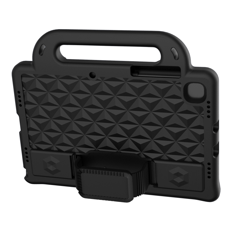 For Galaxy Tab A8 10.5(2021) X200/X205 Diamond  EVA Shockproof Case with Holder & Strap(Black) - 2