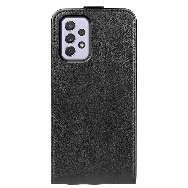 For Samsung Galaxy A73 5G R64 Texture Vertical Flip Leather Case(Black) - 2