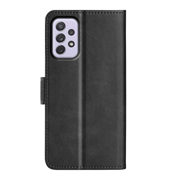 For Samsung Galaxy A73 5G Dual-side Magnetic Buckle Leather Case(Black) - 2