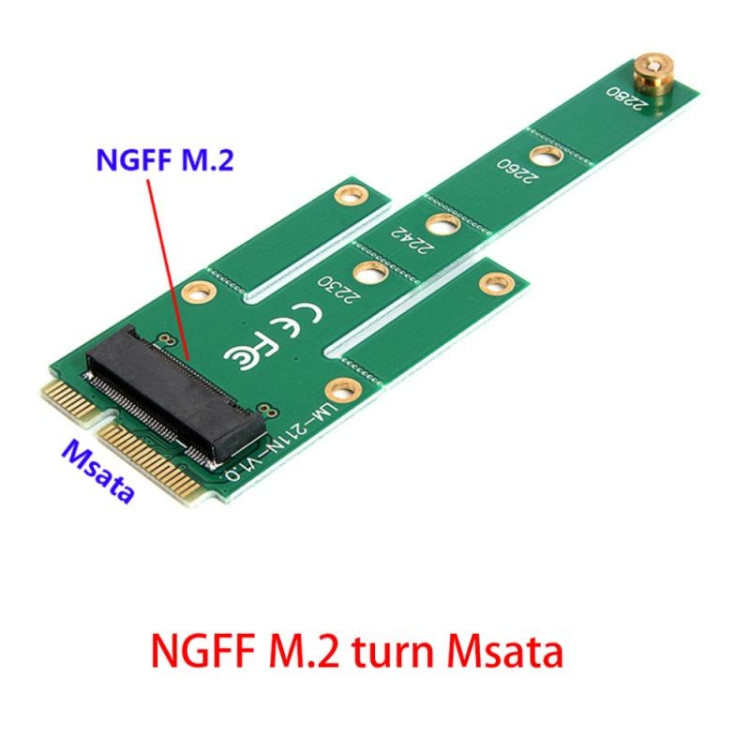 6.0Gb/s M.2 NGFF to MSATA Card Converter - 4