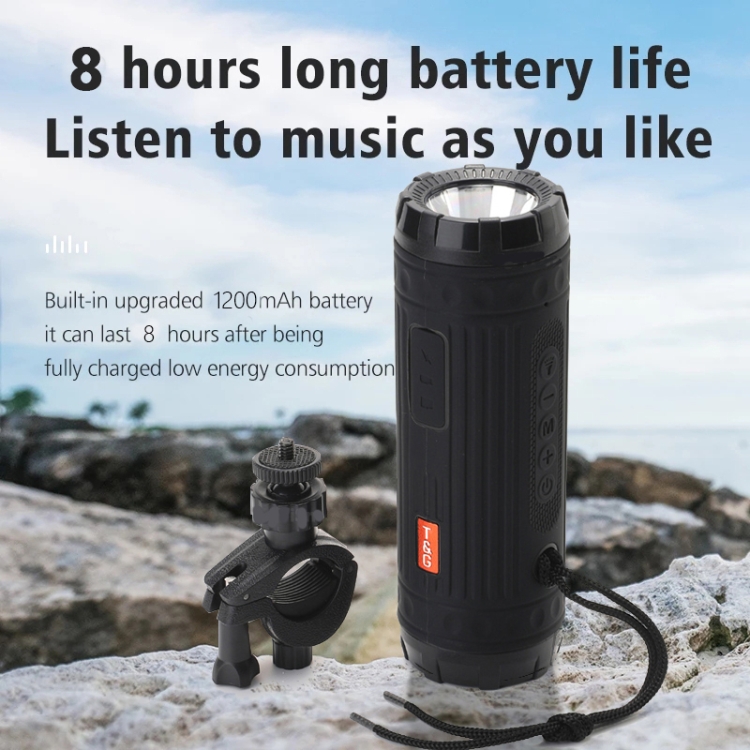T&G TG312 LED Outdoor Portable Multifunctional Wireless Bluetooth Speaker(Black) T&G TG312 LED Outdoor Portable Multifunctional Wireless Bluetooth Speaker(Black)