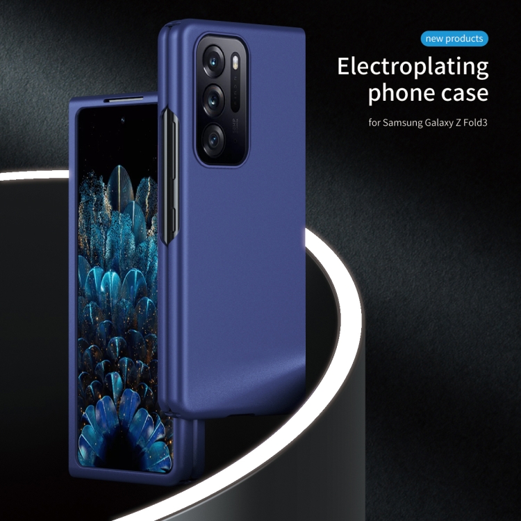 For OPPO Find N Folding Skin Scrub Plain Leather Phone Case(Black) - B2