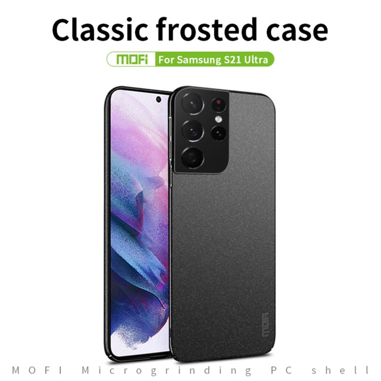 For Samsung Galaxy S21 Ultra 5G MOFI Fandun Series Frosted Ultra-thin PC Hard Phone Case(Black) For Samsung Galaxy S21 Ultra 5G MOFI Fandun Series Frosted Ultra-thin PC Hard Phone Case(Black)