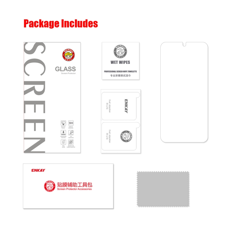 For Samsung Galaxy S22+ 5G 1pc ENKAY 0.2mm Tempered Glass Film, Support Fingerprint Unlock For Samsung Galaxy S22+ 5G 1pc ENKAY 0.2mm Tempered Glass Film, Support Fingerprint Unlock