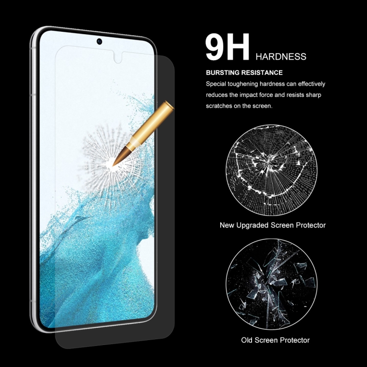 For Samsung Galaxy S22+ 5G 1pc ENKAY 0.2mm Tempered Glass Film, Support Fingerprint Unlock For Samsung Galaxy S22+ 5G 1pc ENKAY 0.2mm Tempered Glass Film, Support Fingerprint Unlock