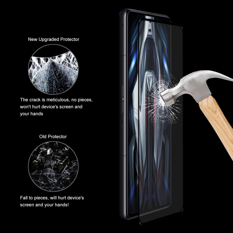 2 PCS For Xiaomi Redmi K50 Gaming / K50 ENKAY Full Glue 0.26mm 9H 2.5D Tempered Glass Full Film - B1