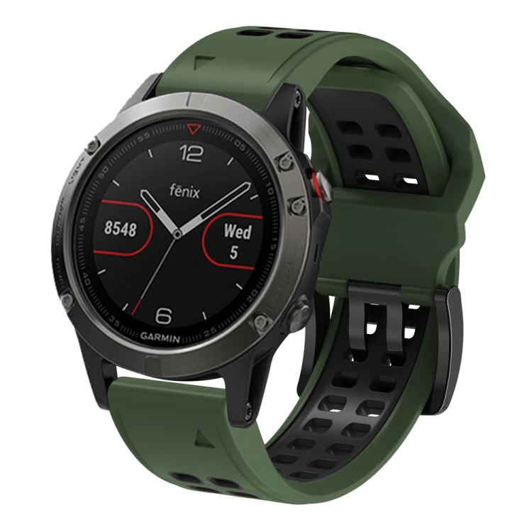 Hãy xem hình ảnh sản phẩm Dây đeo bằng đồng hồ nhả nhanh hai lỗ cho Garmin Fenix 7 để có được trải nghiệm đầy thú vị cùng dòng sản phẩm cao cấp này. Thiết kế sang trọng, đàn hồi và chắc chắn giúp bạn dễ dàng thao tác khi đeo và tháo chiếc đồng hồ thông minh này.