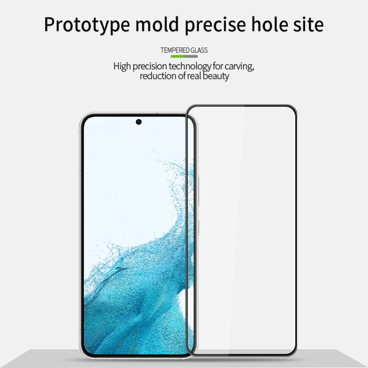 For Samsung Galaxy S22 5G PINWUYO 9H 3D Explosion-proof Tempered Glass Full Film(Black) For Samsung Galaxy S22 5G PINWUYO 9H 3D Explosion-proof Tempered Glass Full Film(Black)