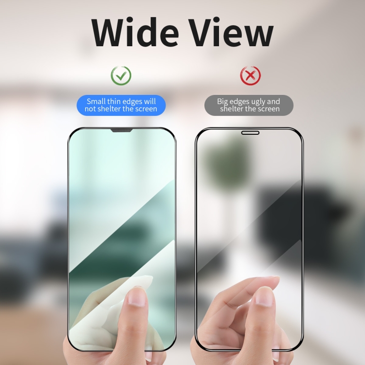 For iPhone 13 Pro Max ENKAY Quick Stick Eye-protection Tempered Glass Film 