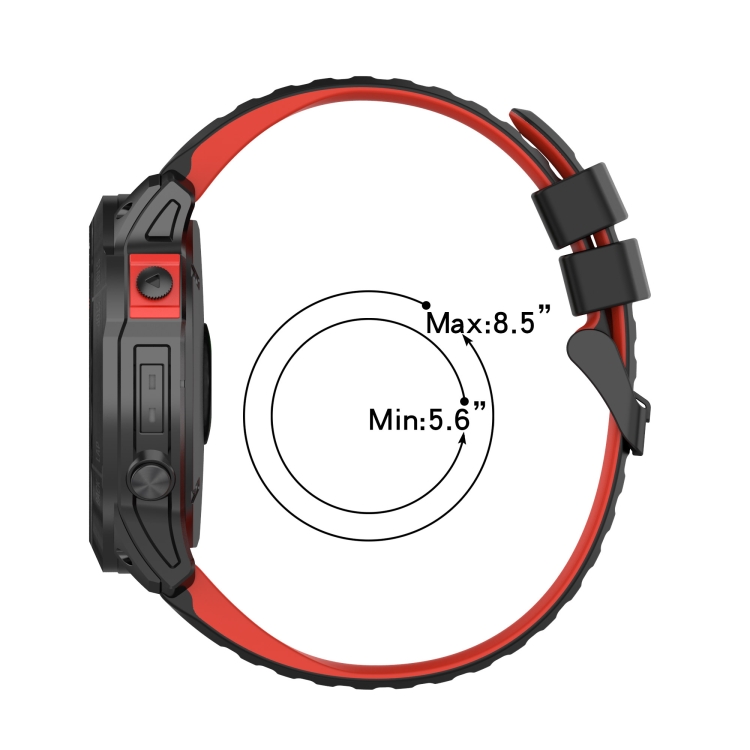 For Garmin Forerunner 935 22mm Silicone Mixing Color Watch Band