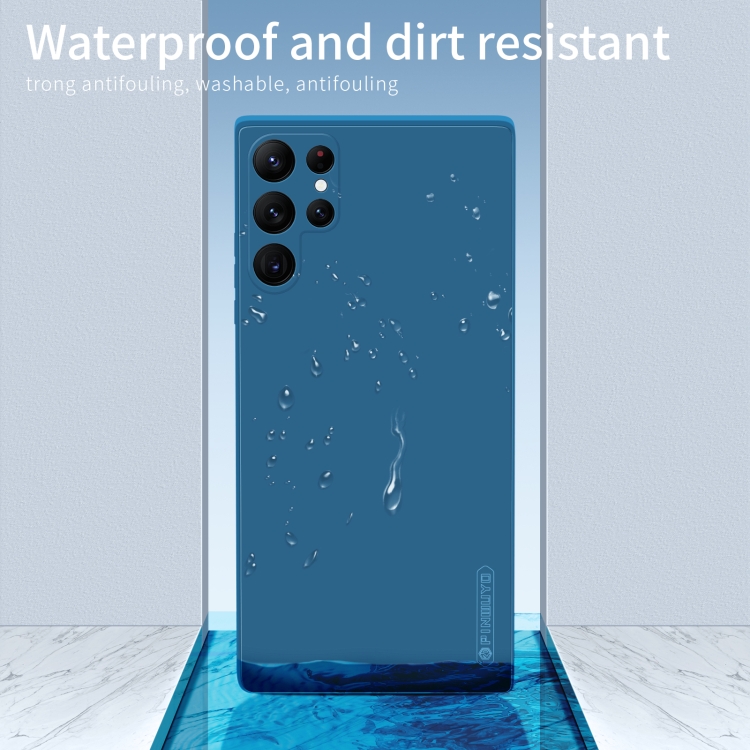 For Samsung Galaxy S22 Ultra 5G PINWUYO Sense Series Liquid Silicone TPU Phone Case(Black) For Samsung Galaxy S22 Ultra 5G PINWUYO Sense Series Liquid Silicone TPU Phone Case(Black)