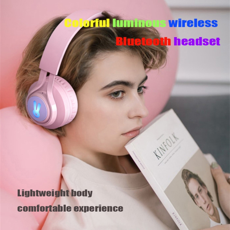 Casque Bluetooth sans fil intra-auriculaire pour enfants mignon casque son  surround RVB