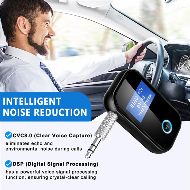 BT15S Bluetooth 5.0 Audio Receiver with Screen Support Call & Music BT15S Bluetooth 5.0 Audio Receiver with Screen Support Call & Music