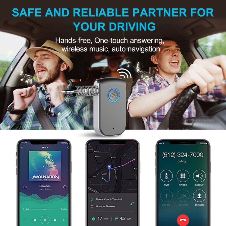 A16 Car Home Stereo 3.5mm AUX Bluetooth 5.0 Wireless Audio Receiver A16 Car Home Stereo 3.5mm AUX Bluetooth 5.0 Wireless Audio Receiver