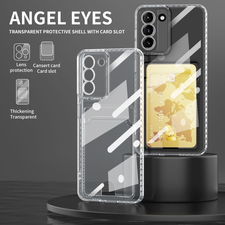 For Samsung Galaxy S22 5G Card Bag Shockproof Transparent Phone Case For Samsung Galaxy S22 5G Card Bag Shockproof Transparent Phone Case