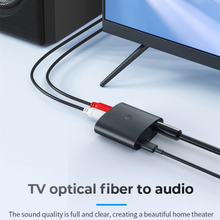 BT-B36 Bluetooth 5.1 Audio Receiver TV Fiber Coaxial Digital to Analog Converter BT-B36 Bluetooth 5.1 Audio Receiver TV Fiber Coaxial Digital to Analog Converter