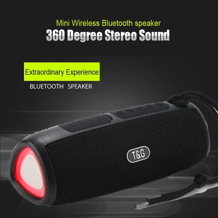 T&G TG344 Portable LED Light TWS Wireless Bluetooth Speaker(Orange) - B3