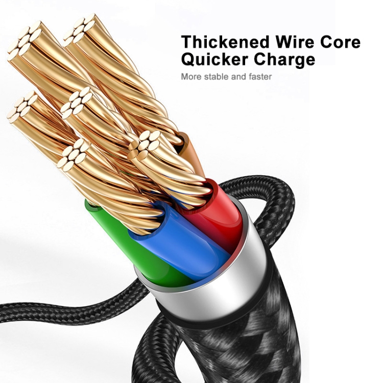 ENKAY PD 20W 3A USB-C / Type-C to 8 Pin Fast Charging Nylon Braided Data Cable, Length:2m(Black) ENKAY PD 20W 3A USB-C / Type-C to 8 Pin Fast Charging Nylon Braided Data Cable, Length:2m(Black)